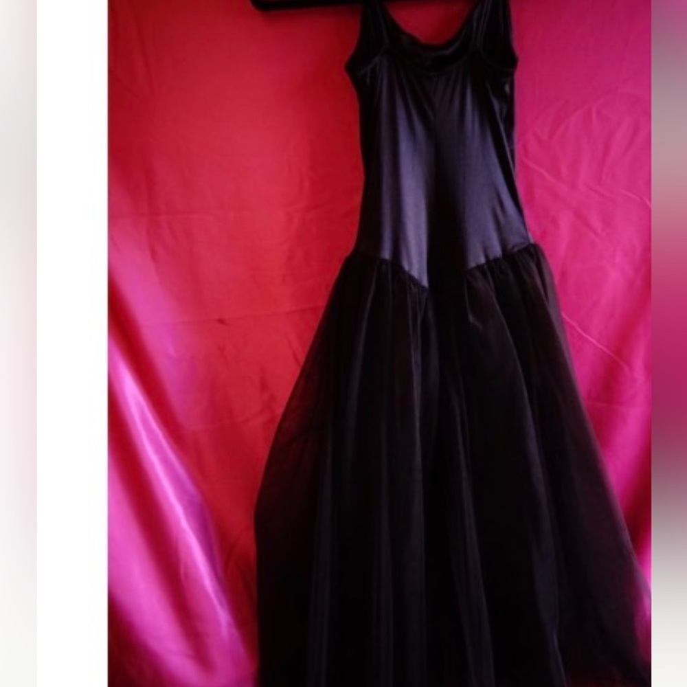 Betsey Johnson black ballerina wedding ballroom dress vintage dollbaby 80’s - Picture 3 of 4
